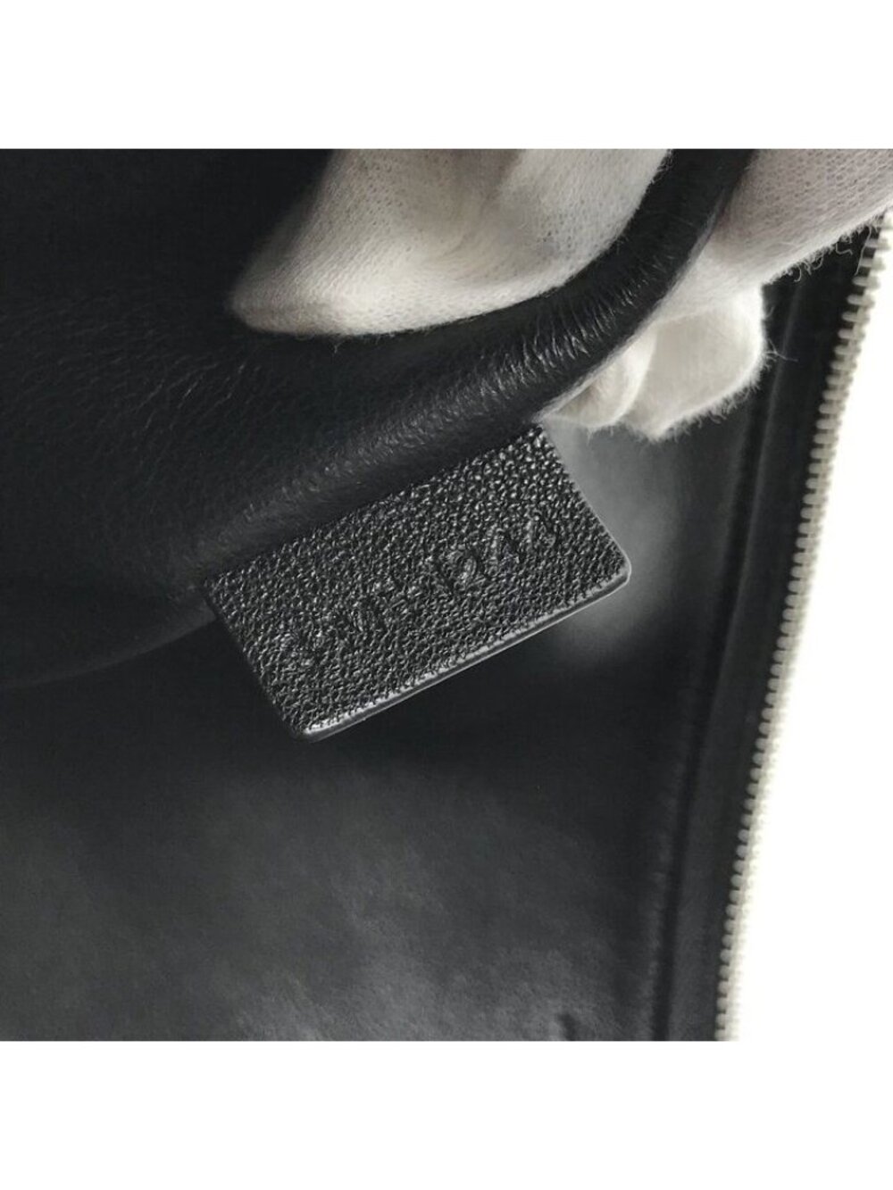 Celine Multi Pocket Silver Hobo Half Moon Leather Hand Shoulder Bag Black - Picture 9 of 10